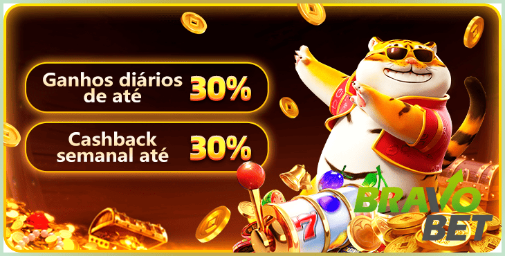 cashback de 30% promoções